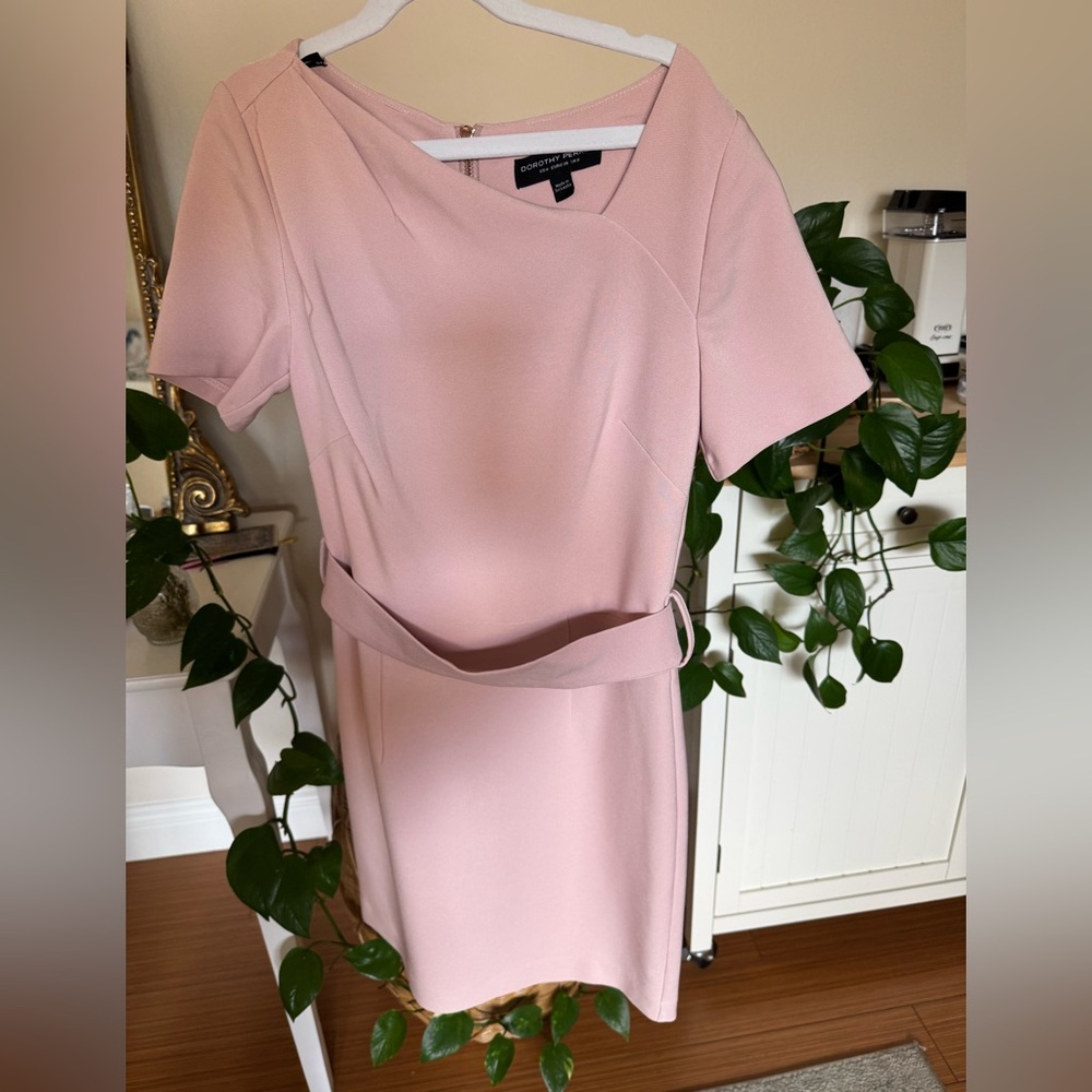 Dorothy Perkins Asymmetric Dress Blush Pink Size 4